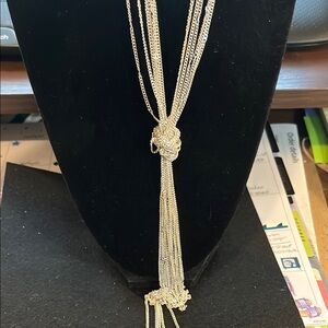 Express Elegant Silver Tone Necklace